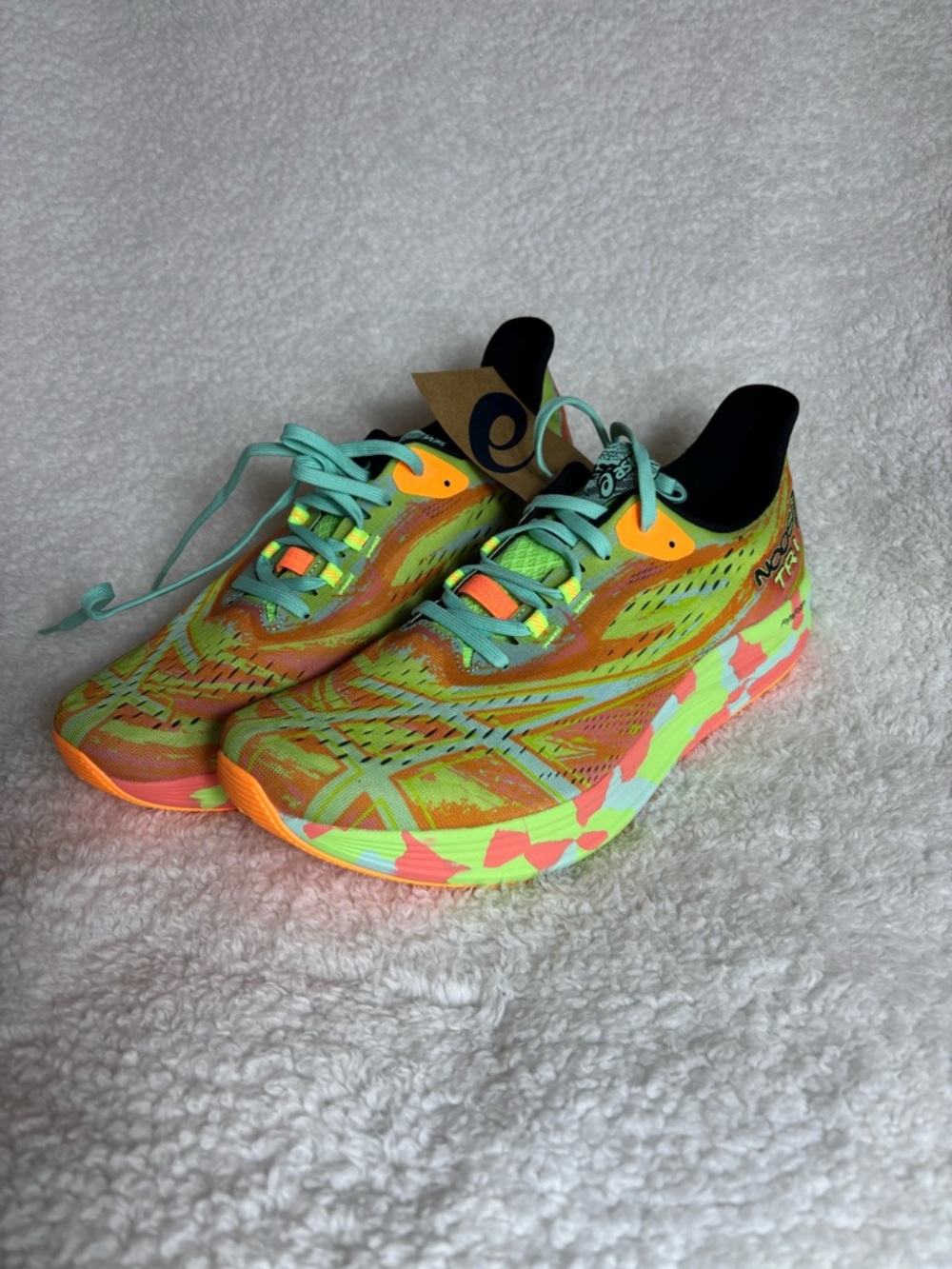 Asics Neon Lime & Orange Training Shoes